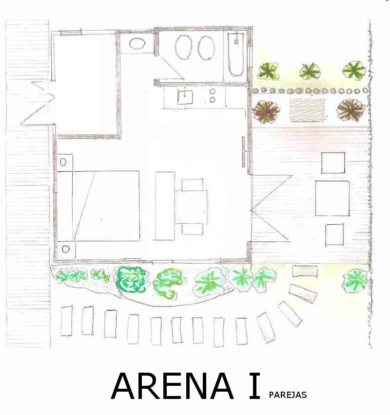 Plano: Arena I — con cama matrimonial
