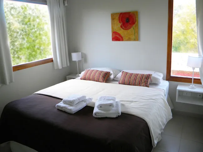 El dormitorio matrimonial de la unidad Sosiego
